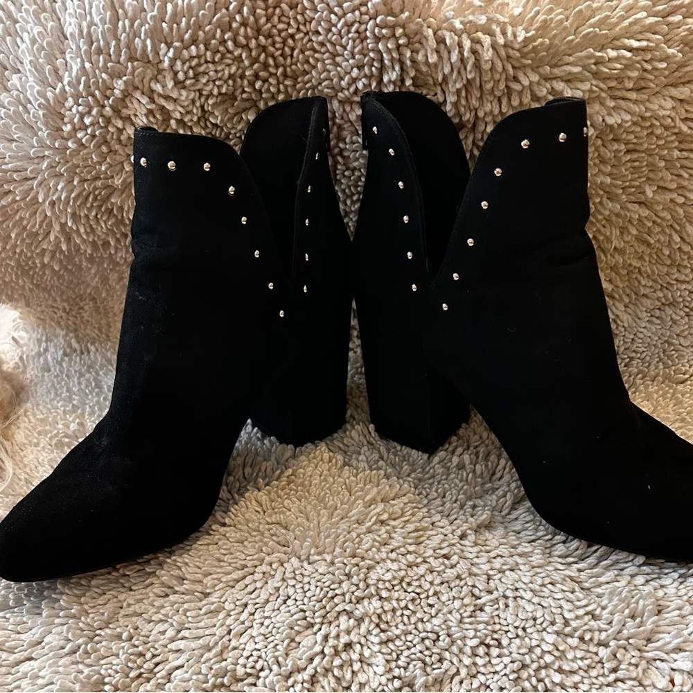 Black Block Heel booties